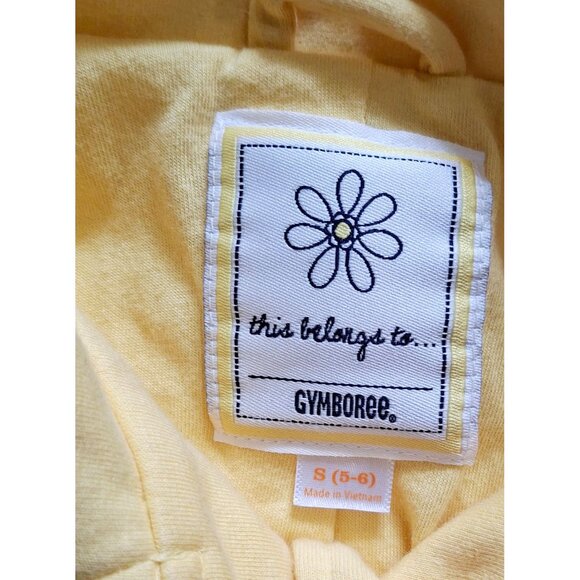 Yellow Gymboree Girls Button-Up Jacket With Daisy Pocket Details Cozy Sm (5-6) - Picture 4 of 7